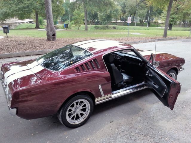 1965 Burgundy Ford Mustang Fastback