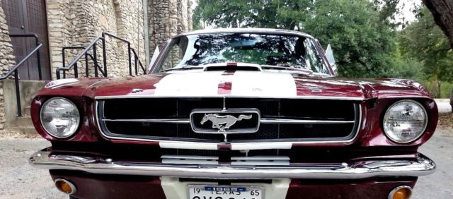 1965 Burgundy Ford Mustang Fastback