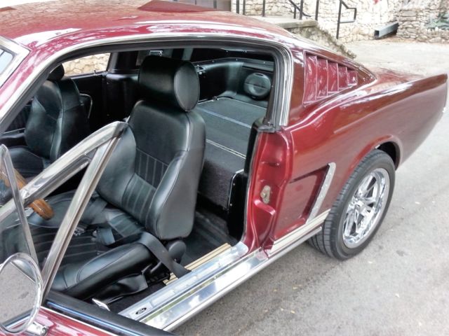 1965 Burgundy Ford Mustang Fastback