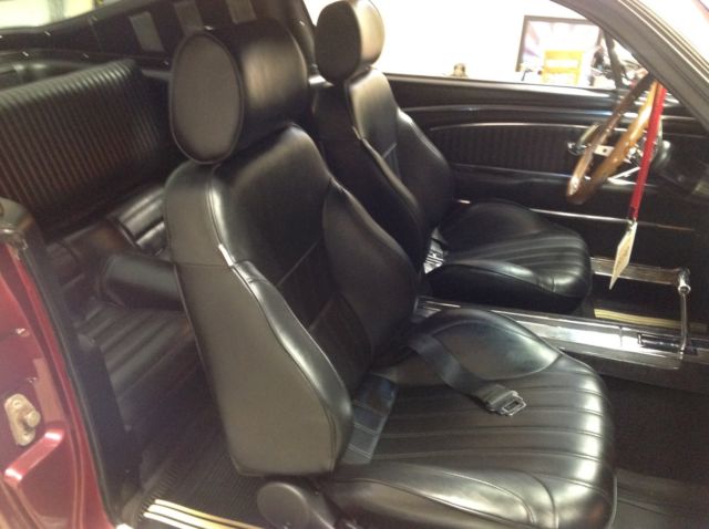 1965 Burgundy Ford Mustang Fastback