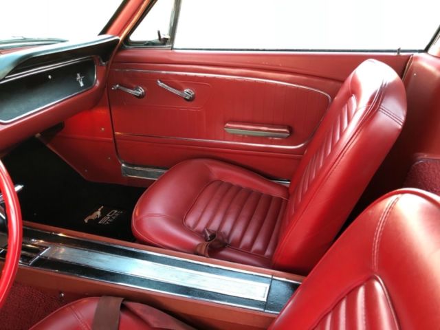 1965 White Ford Mustang