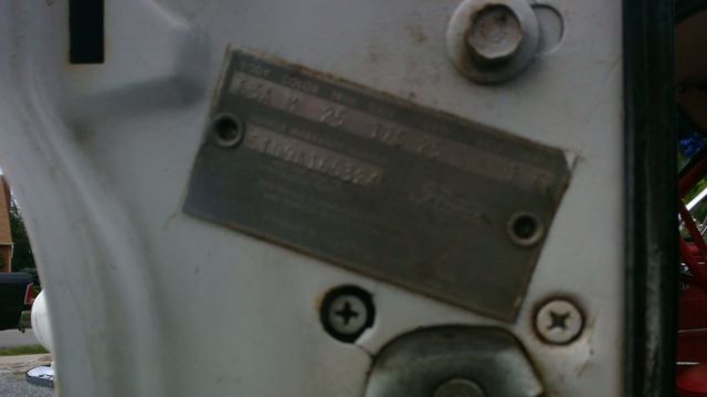 1965 White Ford Mustang