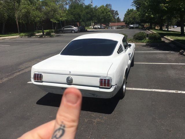 1965 White Ford Mustang Fastback