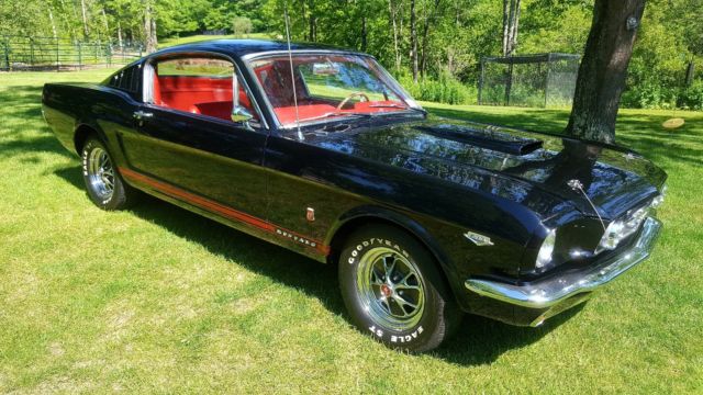 1965 Black Ford Mustang Fastback