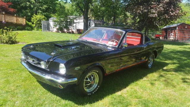 1965 Black Ford Mustang Fastback