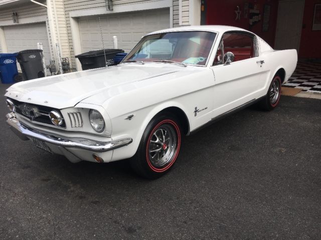 1965 White Ford Mustang Fastback