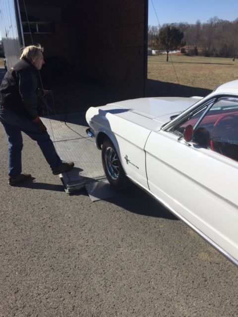 1965 White Ford Mustang Fastback