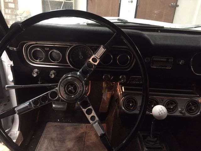 1965 White Ford Mustang Fastback