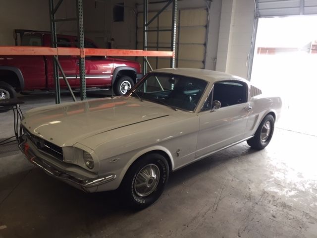1965 White Ford Mustang Fastback