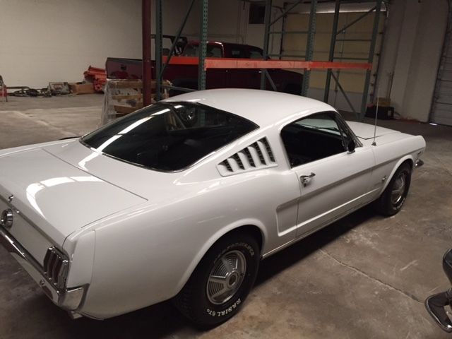1965 White Ford Mustang Fastback