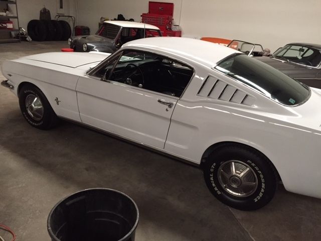 1965 White Ford Mustang Fastback
