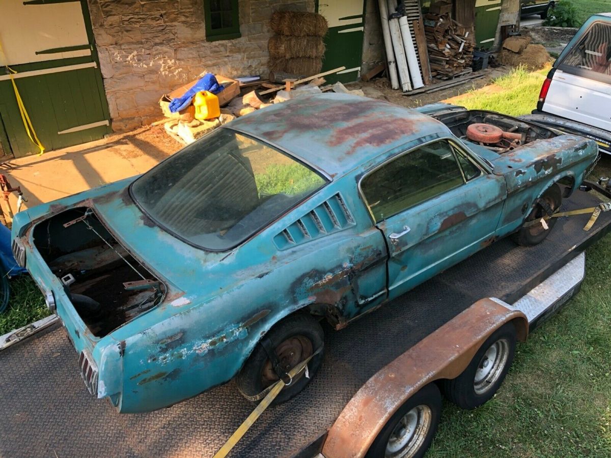 1965 Blue Ford Mustang Fastback