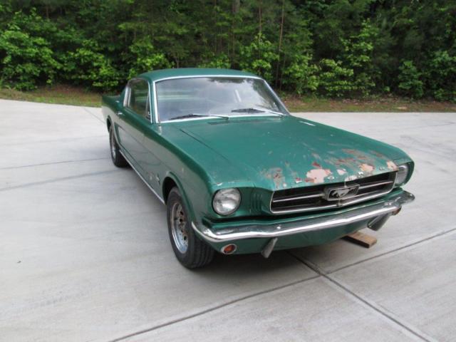 1965 Green Ford Mustang Fastback