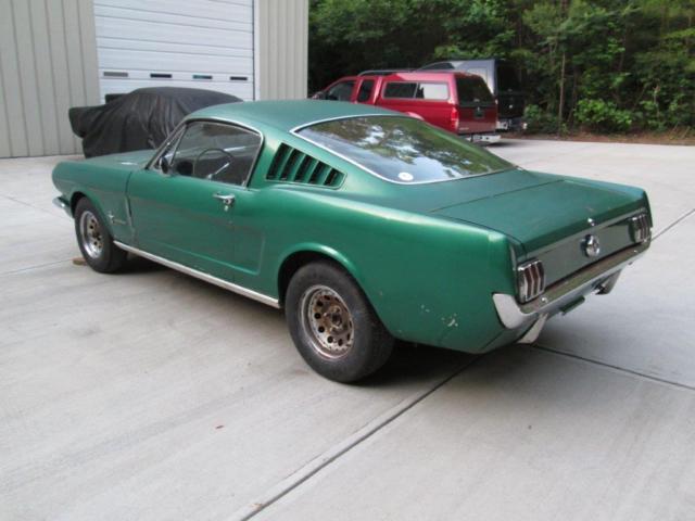 1965 Green Ford Mustang Fastback