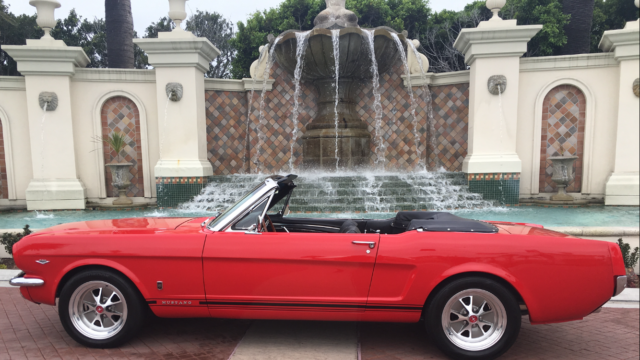 1965 Custom Red /Orange Ford Mustang Convertible