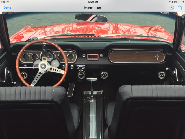 1965 Custom Red /Orange Ford Mustang Convertible