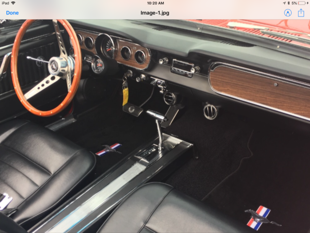 1965 Custom Red /Orange Ford Mustang Convertible