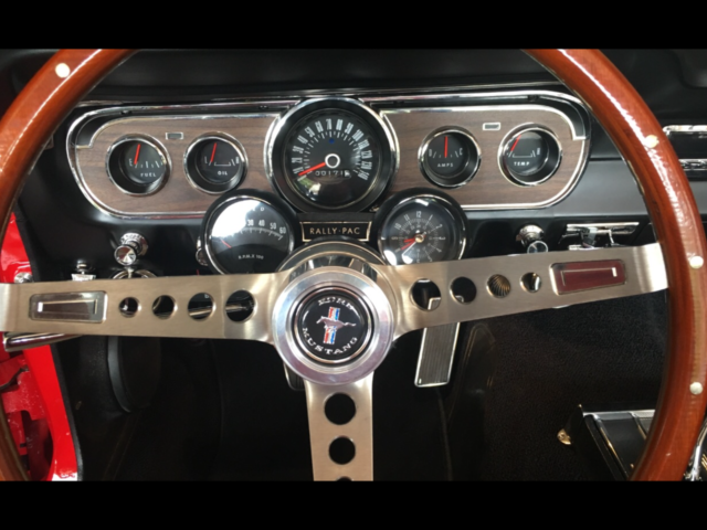 1965 Custom Red /Orange Ford Mustang Convertible