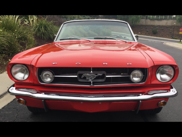 1965 Custom Red /Orange Ford Mustang Convertible