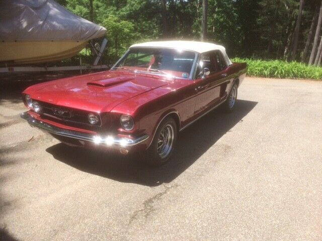 1965 Red Ford Mustang Convertible