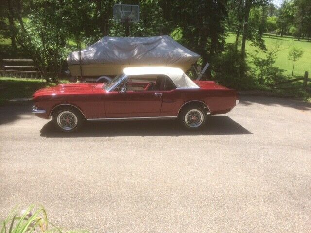 1965 Red Ford Mustang Convertible