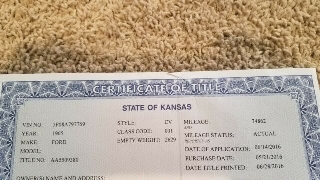 1965 Wimbledon White Ford Mustang Convertible