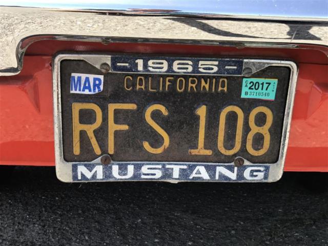 1965 Red Ford Mustang CONVERTIBLE