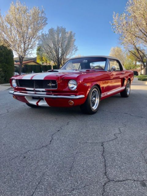 1965 Red Ford Mustang Convertible