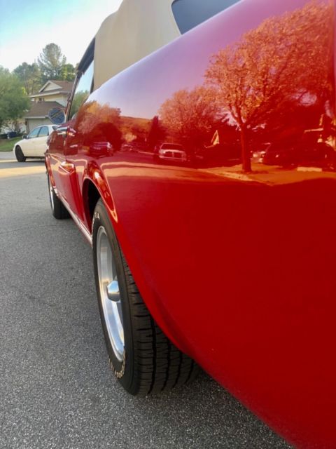 1965 Red Ford Mustang Convertible
