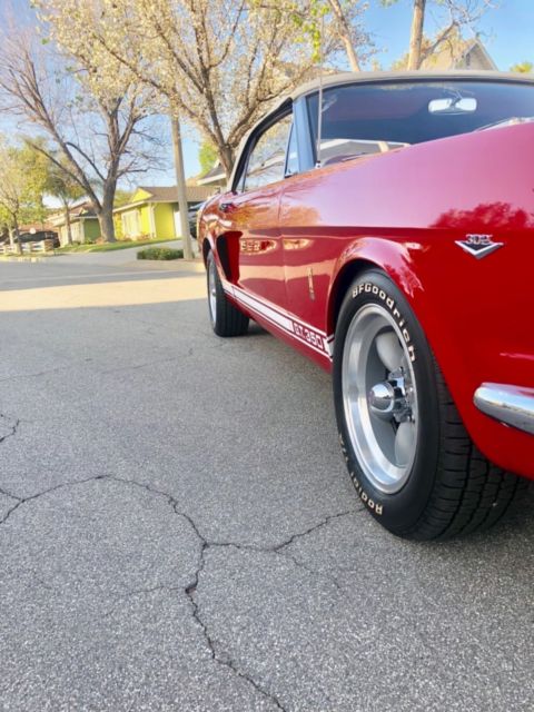 1965 Red Ford Mustang Convertible