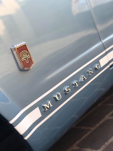 1965 Silver Mist Blue Ford Mustang Fastback