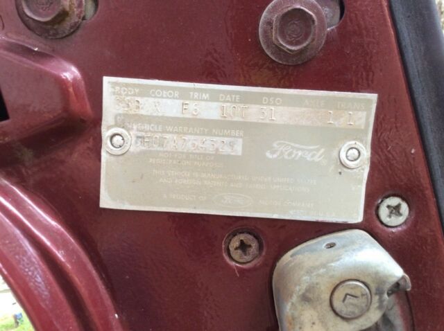 1965 Burgundy Ford Mustang Coupe