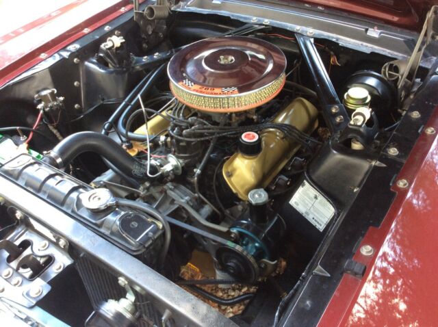 1965 Burgundy Ford Mustang Coupe