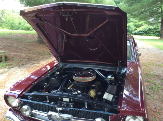 1965 Burgundy Ford Mustang Coupe