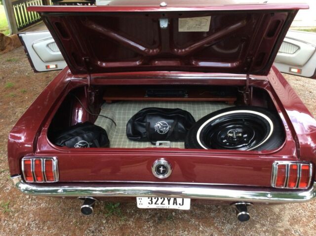 1965 Burgundy Ford Mustang Coupe
