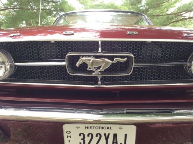 1965 Burgundy Ford Mustang Coupe