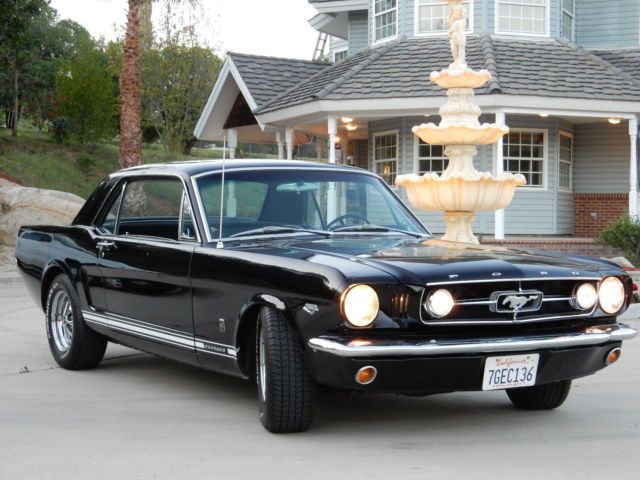 1965 Black Ford Mustang Coupe