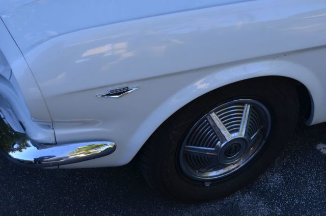 1965 White Ford Mustang Coupe