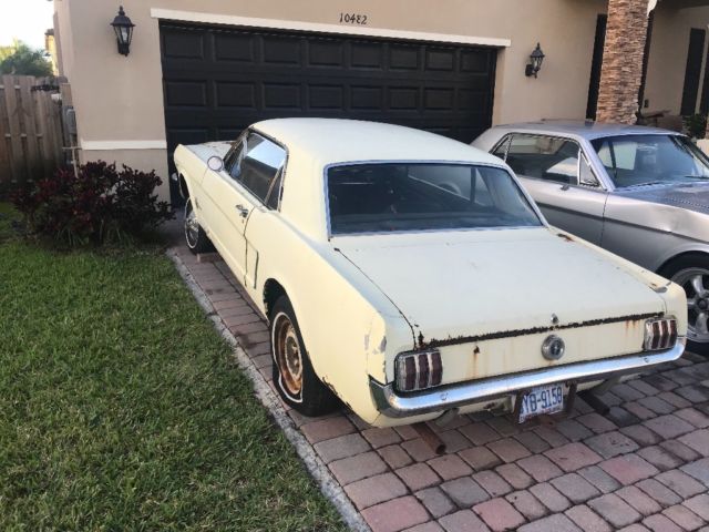 1965 Yellow Ford Mustang Coupe