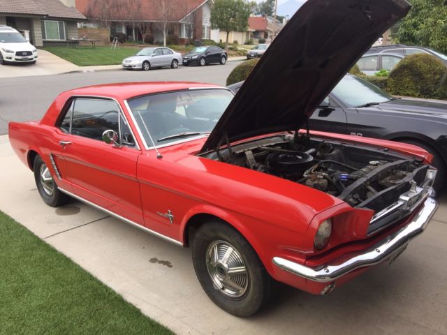 1965 Red Ford Mustang Coupe