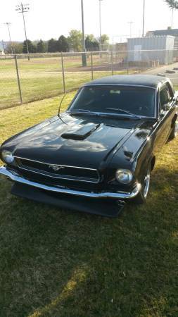 1965 Black Ford Mustang