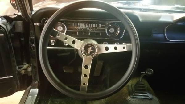 1965 Black Ford Mustang
