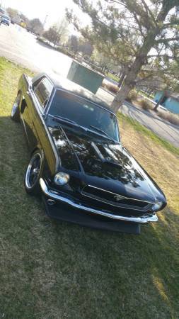 1965 Black Ford Mustang
