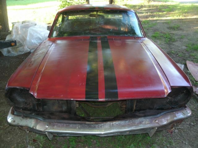 1965 Red Ford Mustang