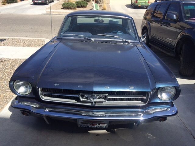 1965 Blue Ford Mustang