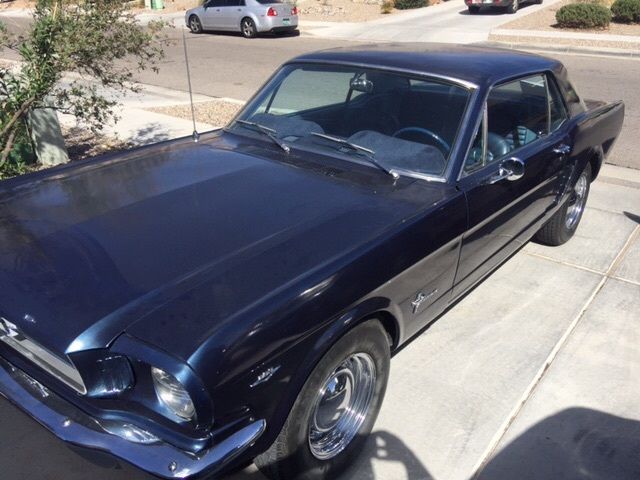 1965 Blue Ford Mustang