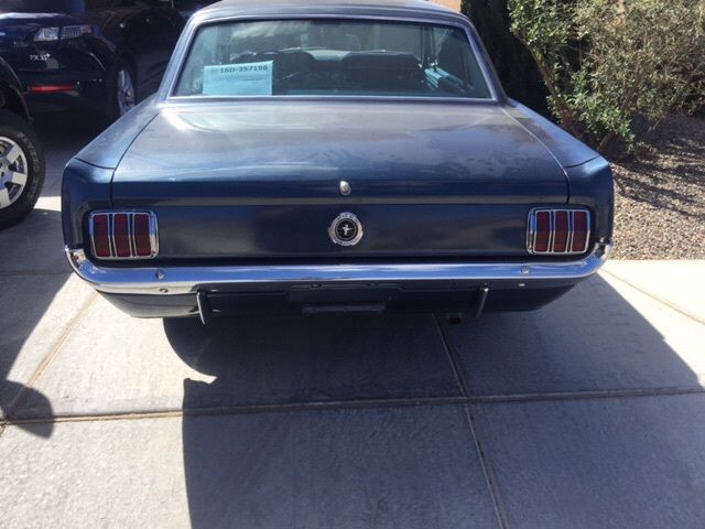 1965 Blue Ford Mustang