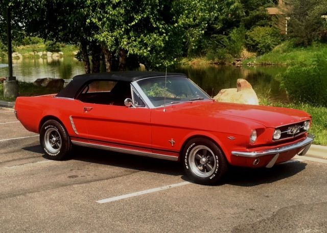 1965 Red Ford Mustang Convertible