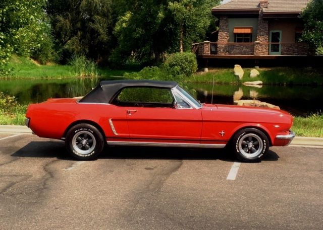 1965 Red Ford Mustang Convertible