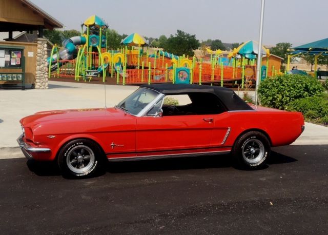 1965 Red Ford Mustang Convertible